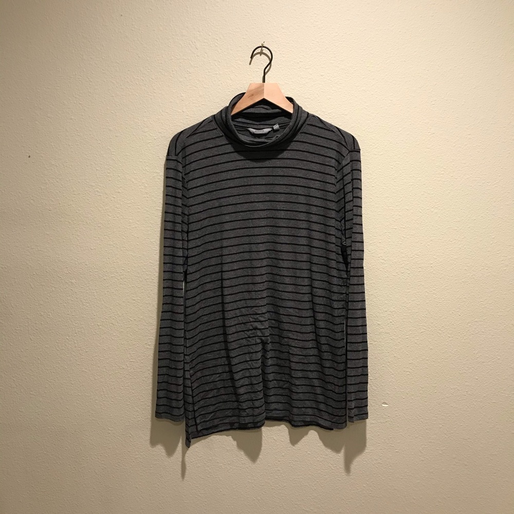 ATHLETA Striped Turtleneck
